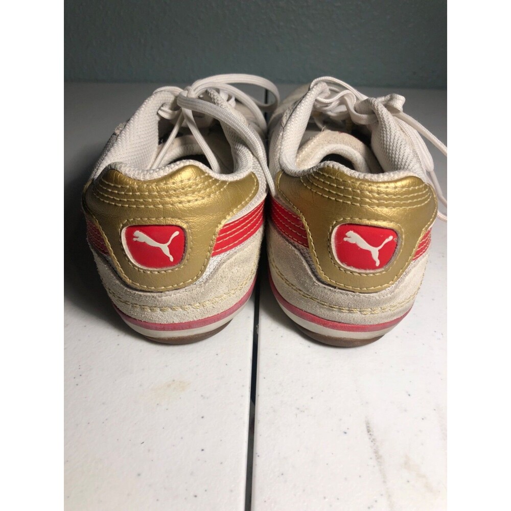 Puma Sports Lifestyle Retro Mens Size 7.5 White Red Gold